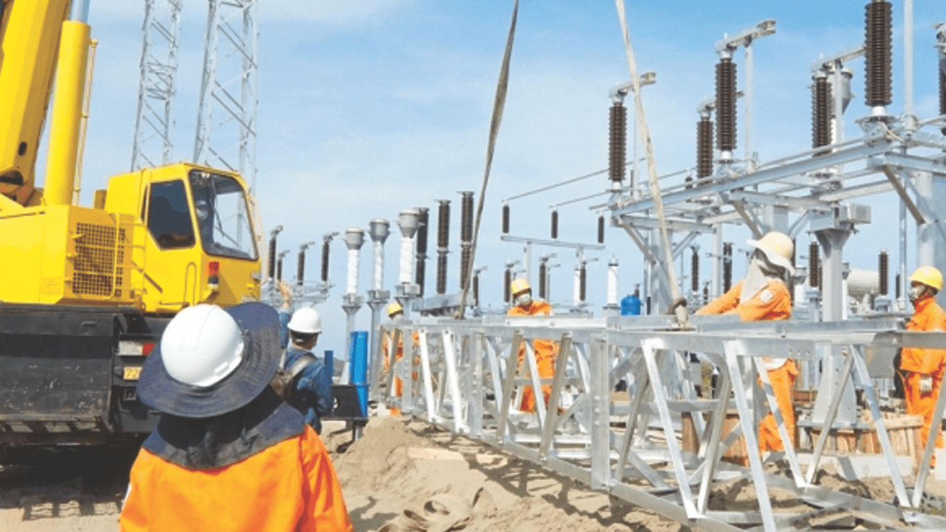 Powering On Operation Of Long Son 110Kv Station In Ba Ria - Vung Tau Province Before The Lunar New Year 2022