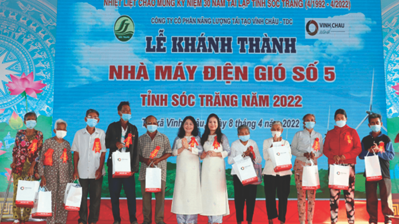 Soc Trang: Inaugurated 2 Wind Power Plants In Vinh Chau Town